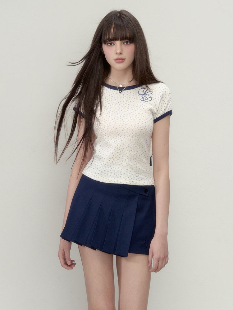 A-Line Irregular Pleated Skirt - CHINASQUAD