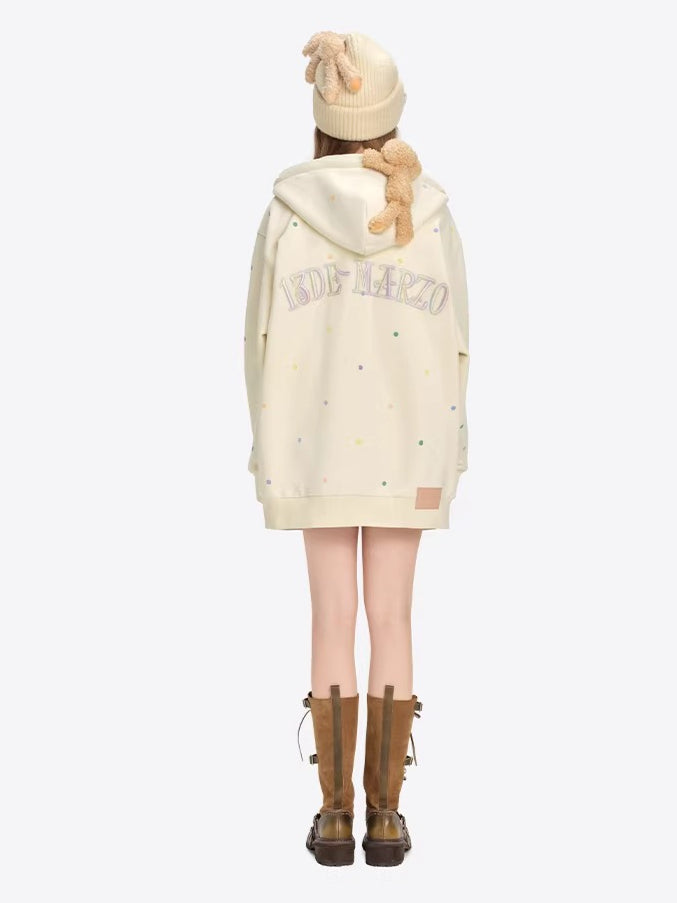 Fleece-Lined Hooded Zip-Up Sweatshirt