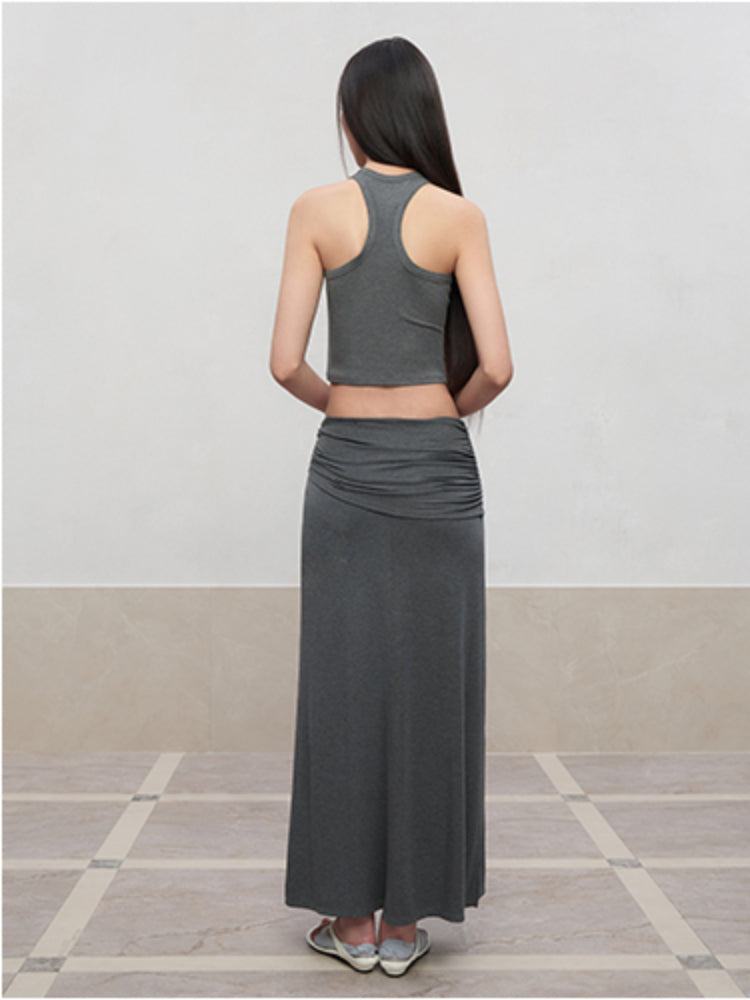 High Elastic Sleeveless I-Back Vest
