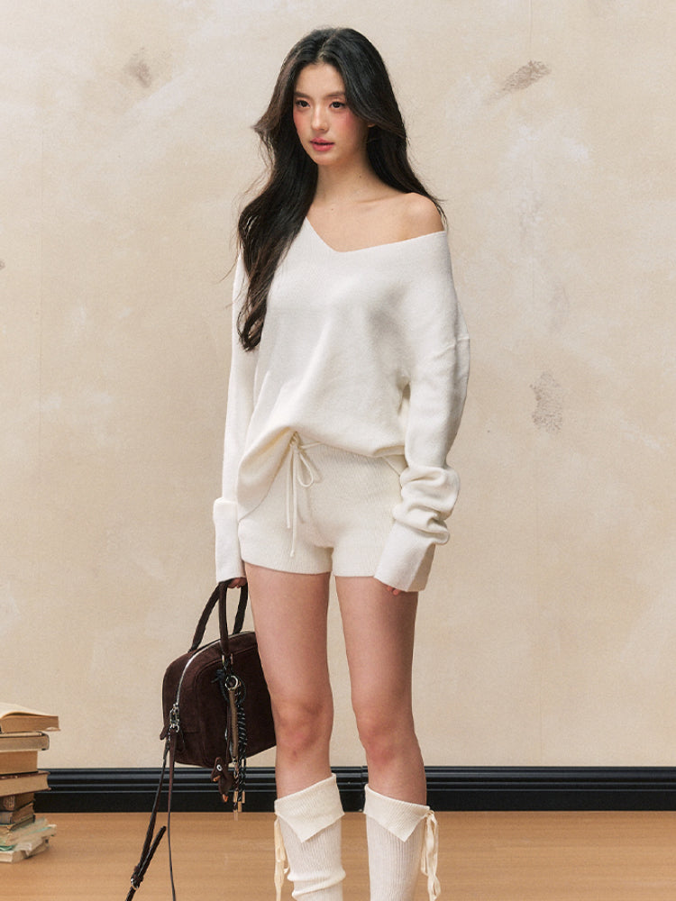Knit Long Sleeve Sweater Set - CHINASQUAD