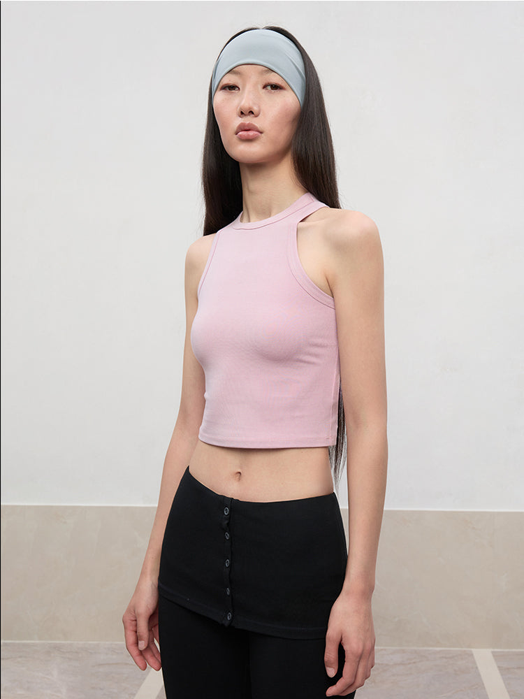 High Elastic Sleeveless I-Back Vest