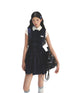 Miu-style Fake Two-piece Navy Blue Dress - CHINASQUAD