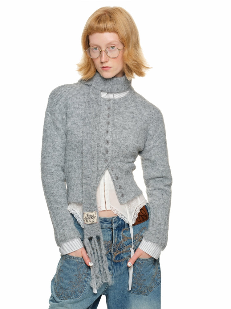 Alpaca Wool Narrow Scarf - CHINASQUAD