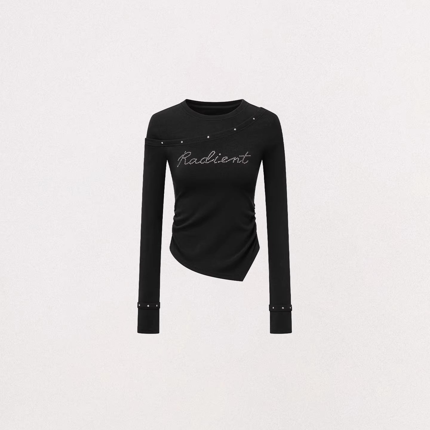 Asymmetrical Patchwork Knit Base Layer