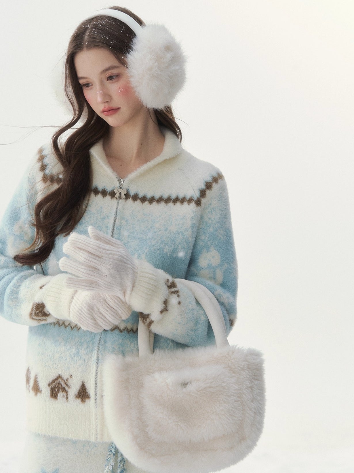 Snow Cabin Knit Sweater & Skirt Set