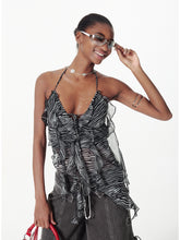 V-Neck Irregular Ruffled Cami - CHINASQUAD