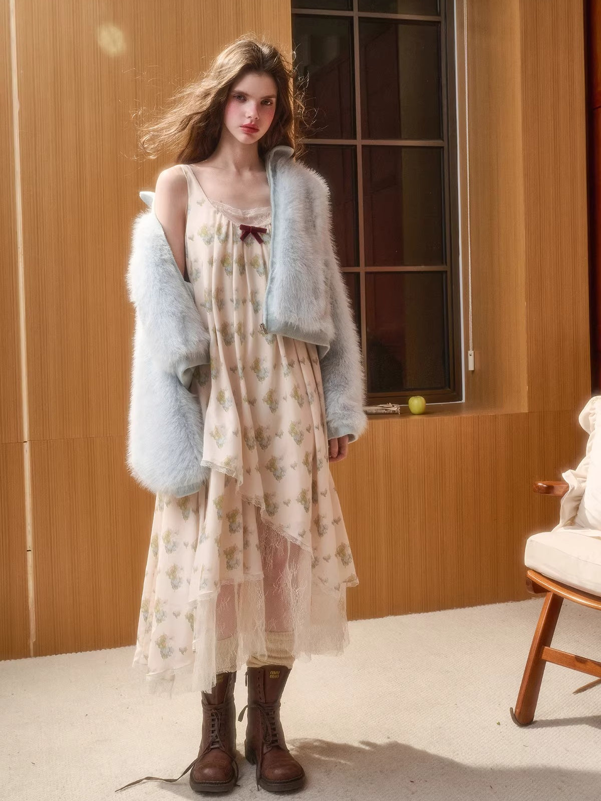 Faux Leather Peter Pan Collar Jacket