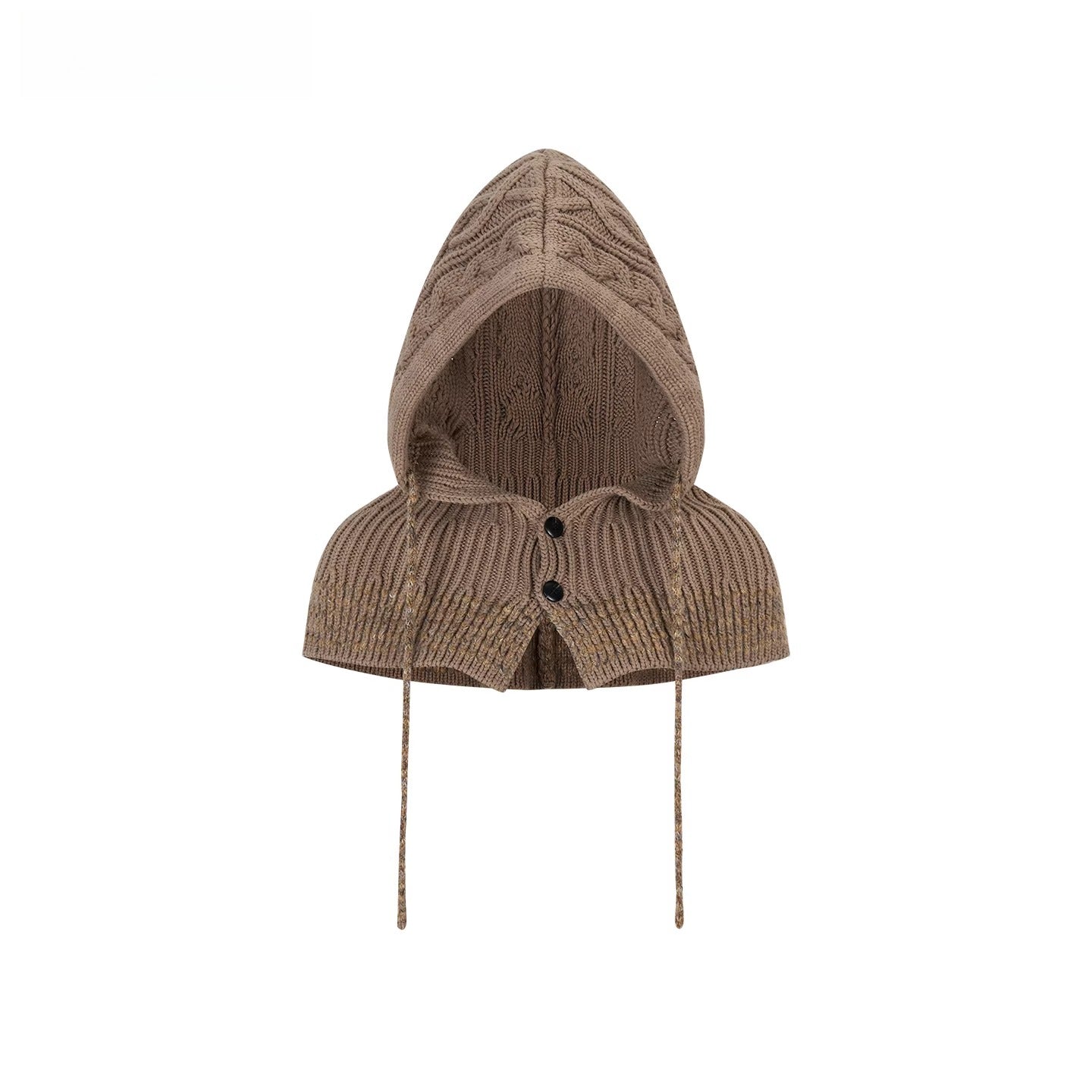 Knit Cardigan & Hooded Cape Set