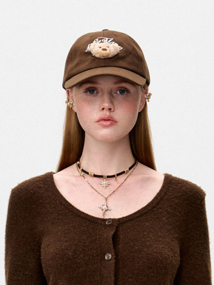 Mini Bear Head Sun Protection Baseball Cap - CHINASQUAD