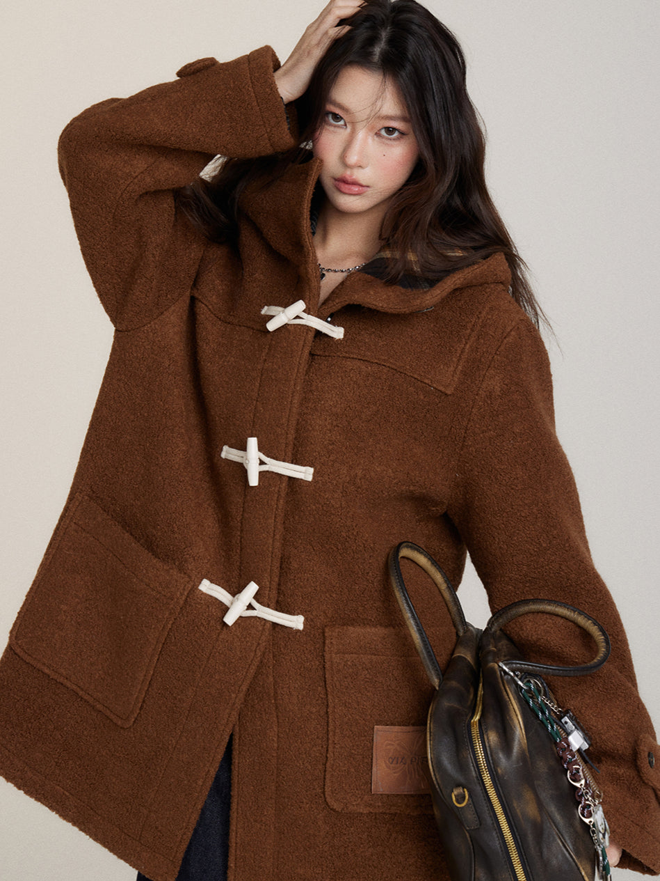 Preppy Plaid Shearling Coat - CHINASQUAD