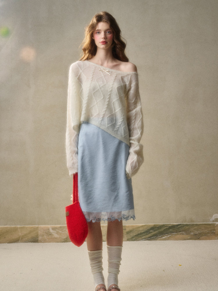 Loose French Style Short Sweater - CHINASQUAD