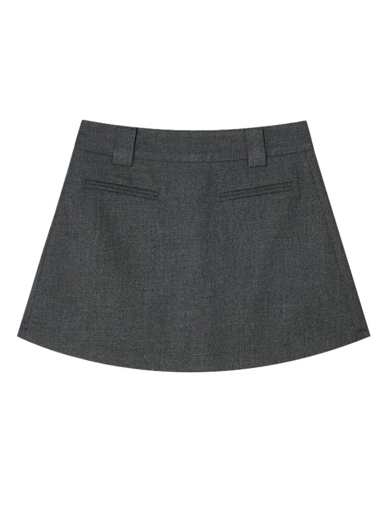 Anti-exposure Applique Pocket Suit Skort - CHINASQUAD