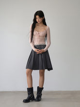 Lace Panel Beaded Acetate T-shirt - CHINASQUAD