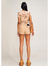 Compass Dancer Denim Flat Shorts Sand - CHINASQUAD