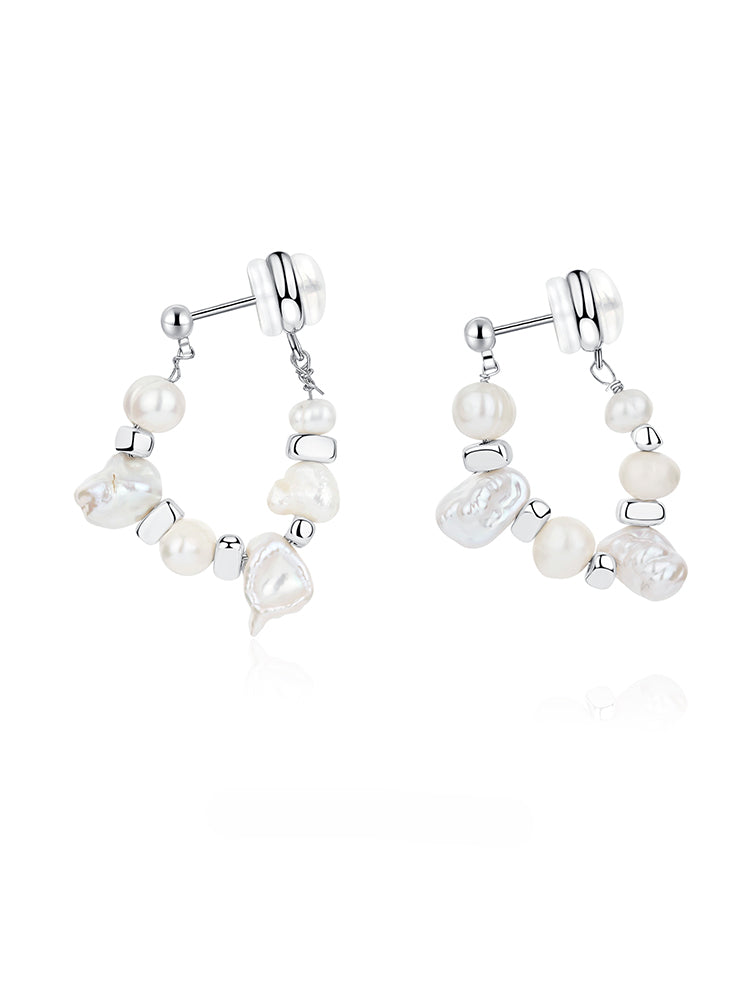 Natural Baroque Pearl Earrings - CHINASQUAD