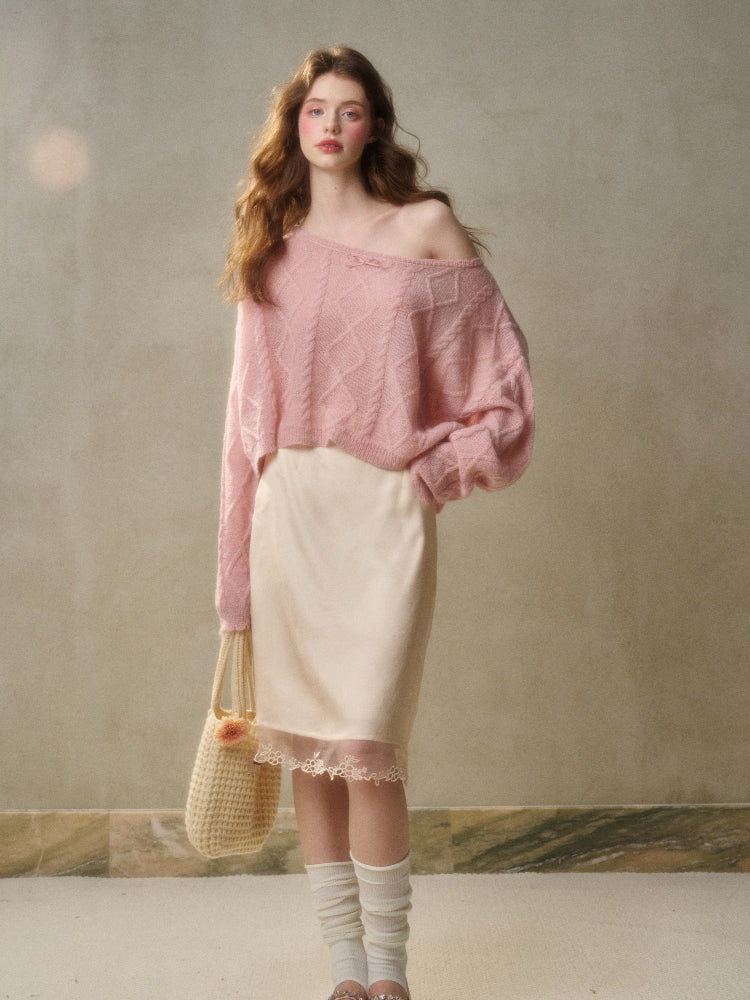 Loose French Style Short Sweater - CHINASQUAD