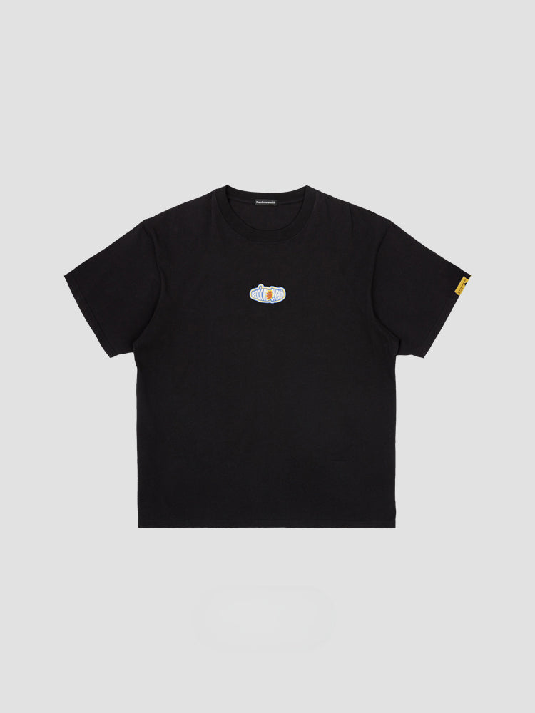 Inflated Text Crew Neck T-Shirt - CHINASQUAD