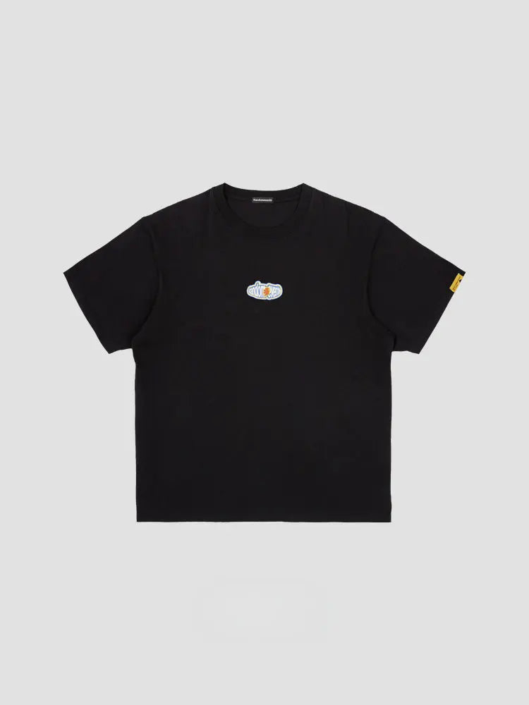 Inflated Text Crew Neck T-Shirt - CHINASQUAD