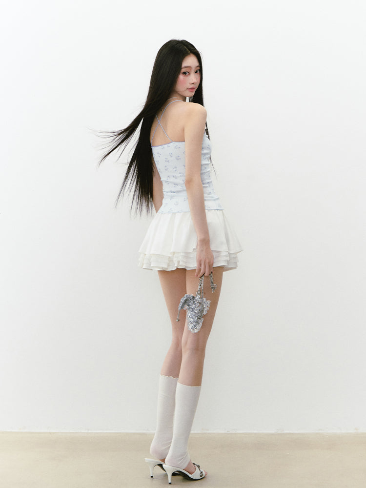 Layered Lace Spliced Cake Skirt - CHINASQUAD