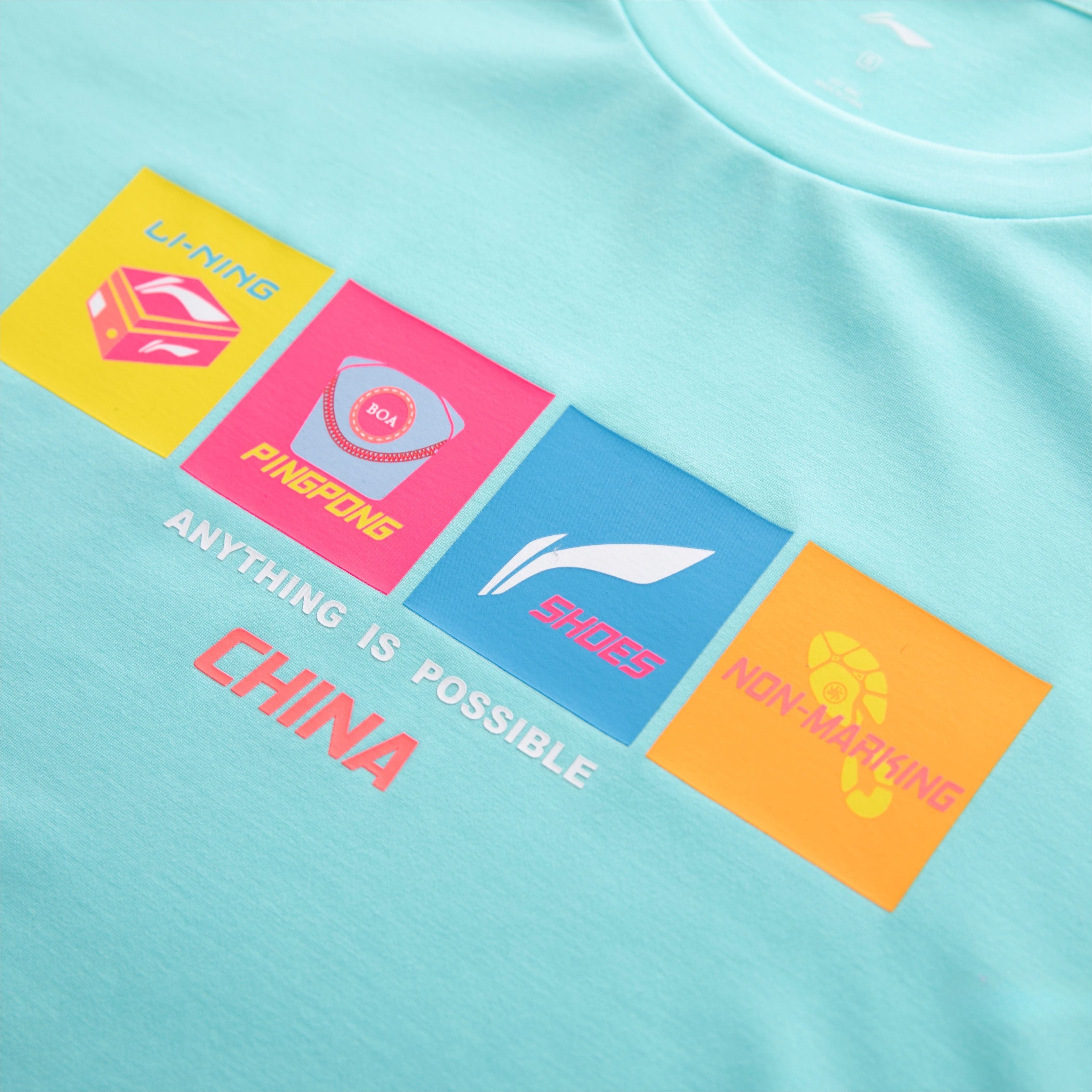 Li-Ning Ping Pong Series Printed Crewneck T-Shirt - CHINASQUAD