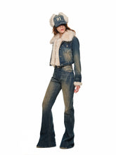 Denim Patchwork Removable Lined Jacket - CHINASQUAD