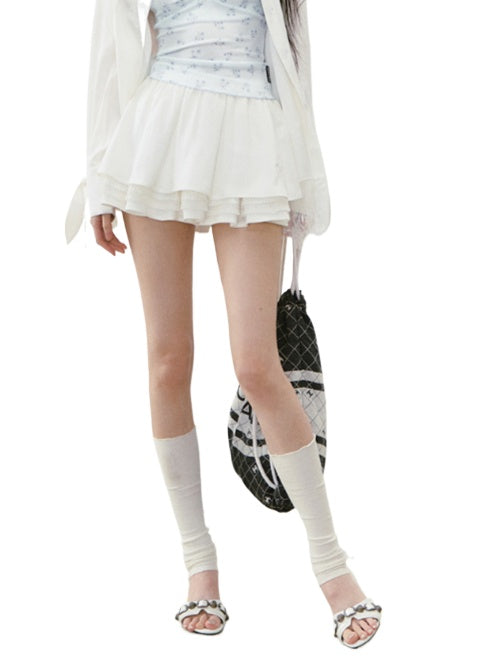 Layered Lace Spliced Cake Skirt - CHINASQUAD