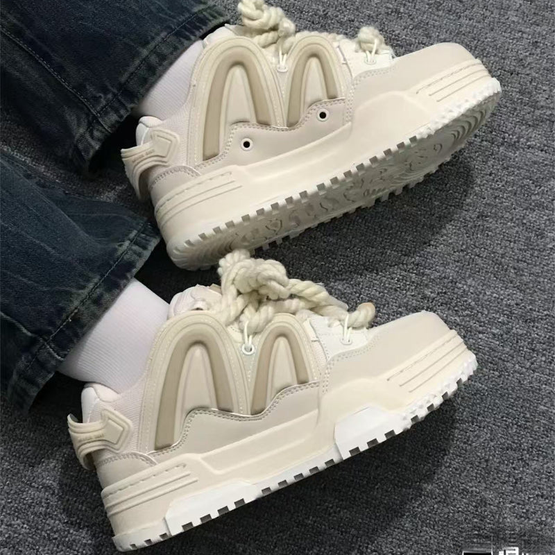Off-white Chunky Casual Sneakers - CHINASQUAD