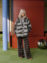 Silver Satin Oversized Down - CHINASQUAD