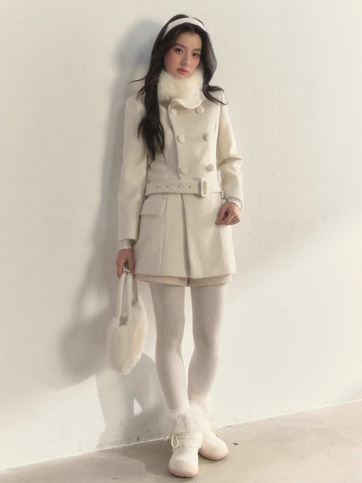 Cream / Brown / Grey / Black Cable-Knit Textured Tights