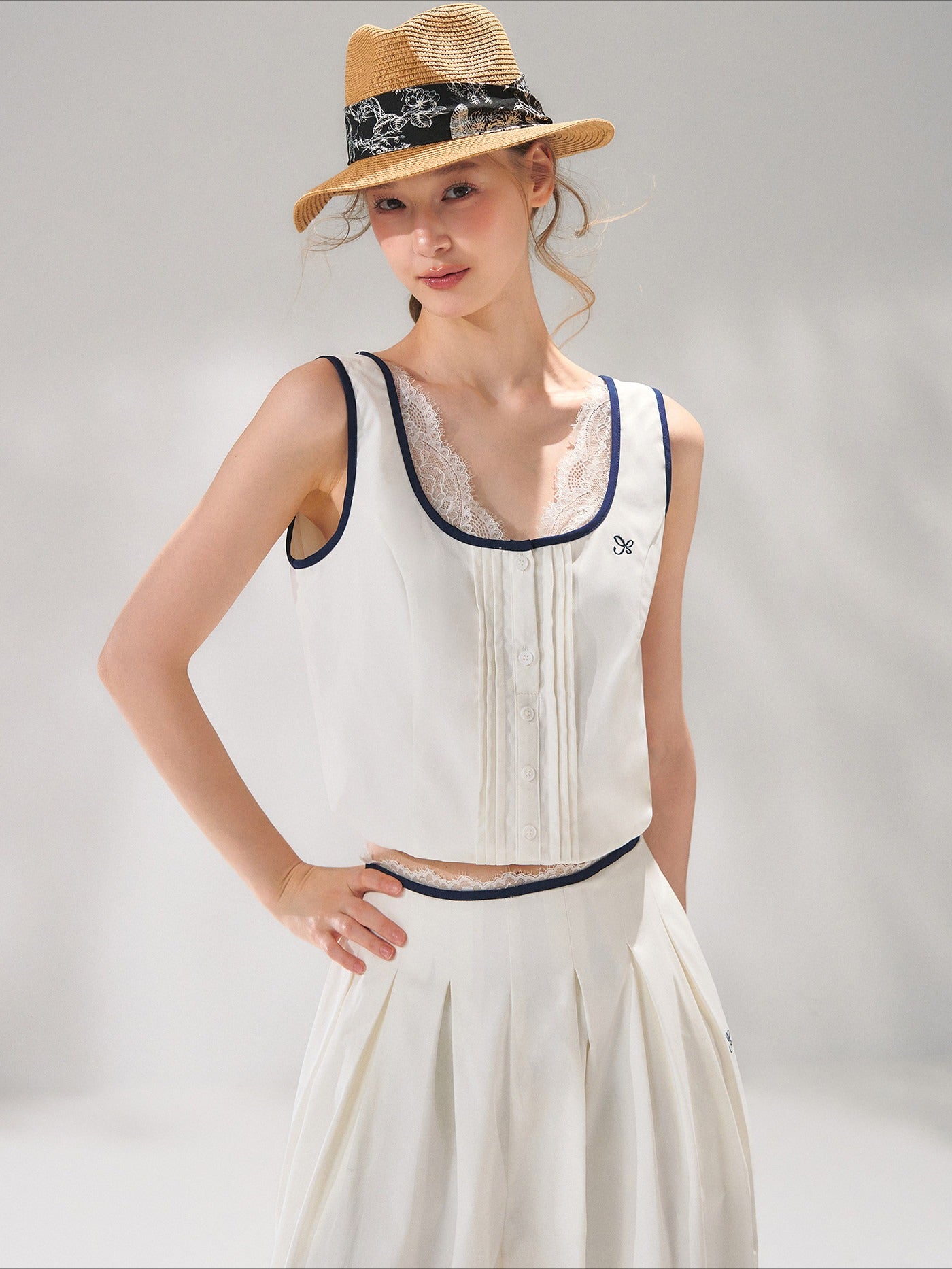 Lace Panel Sport Lounge Set