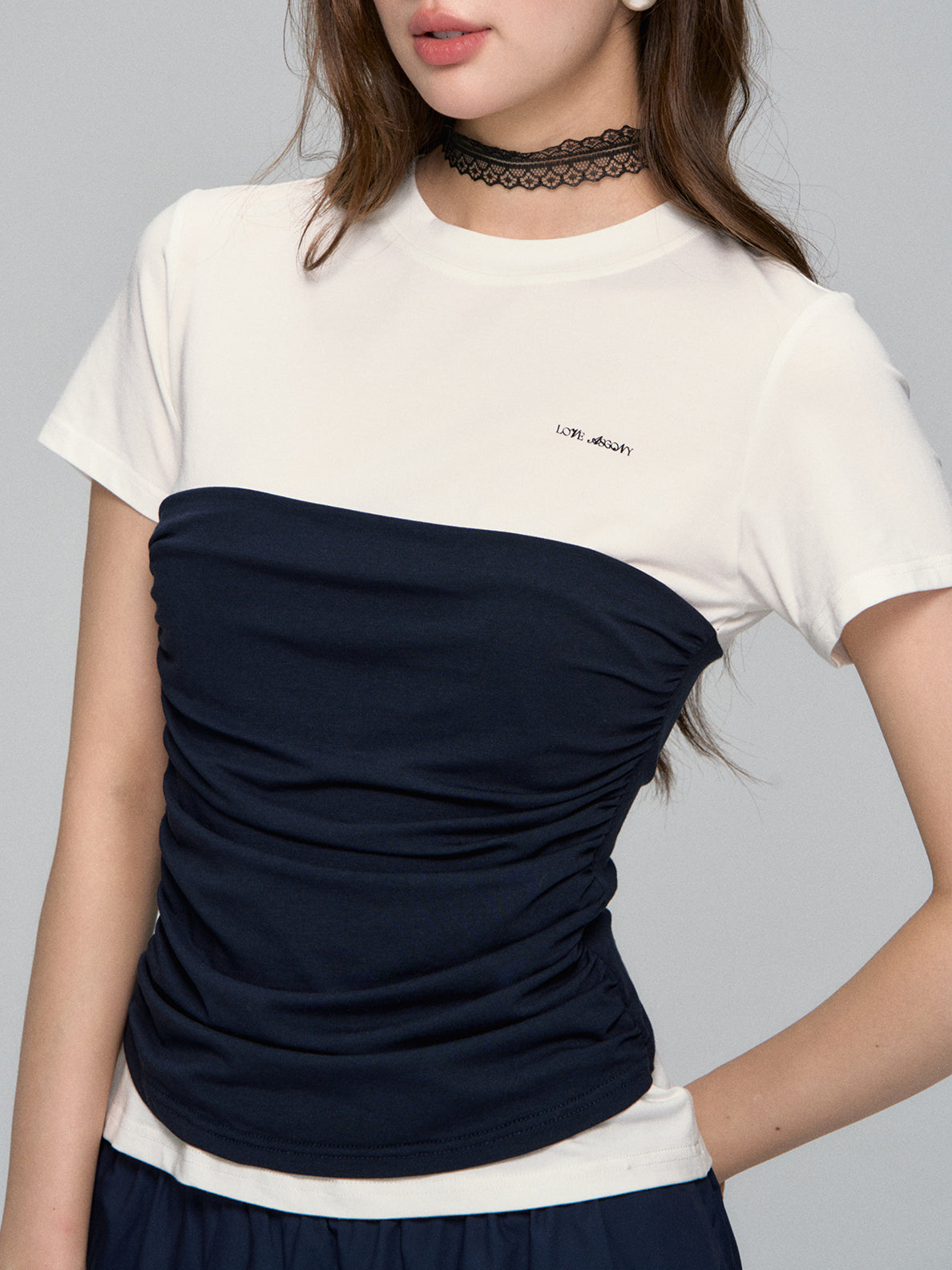 Layered Illusion Fitted T-shirt