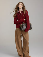 Detachable Plaid Knit Sweater - CHINASQUAD