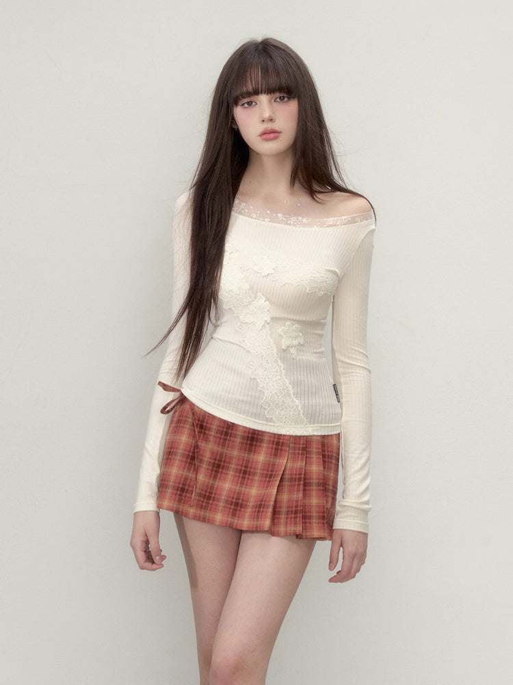 Pleated Bowknot Tie Half Skirt - CHINASQUAD