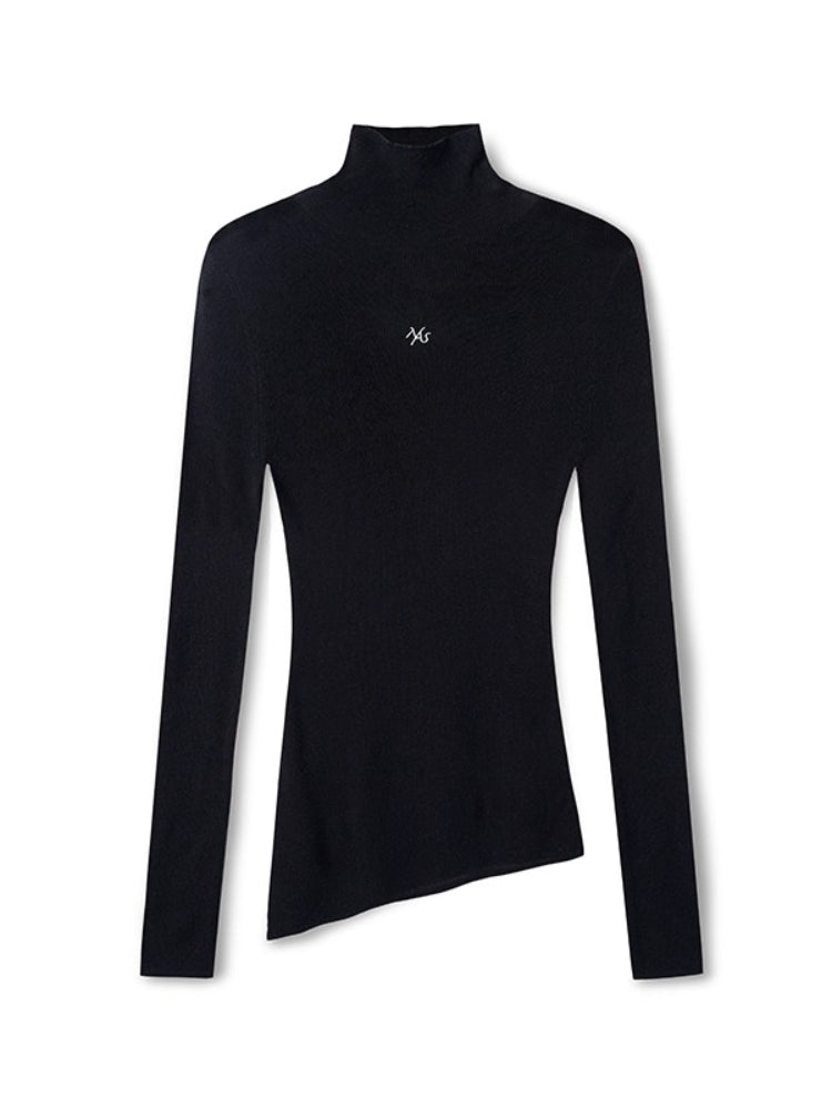 "Djembe Series" Meghan High-Neck Long-Sleeve Knit Sweater - CHINASQUAD