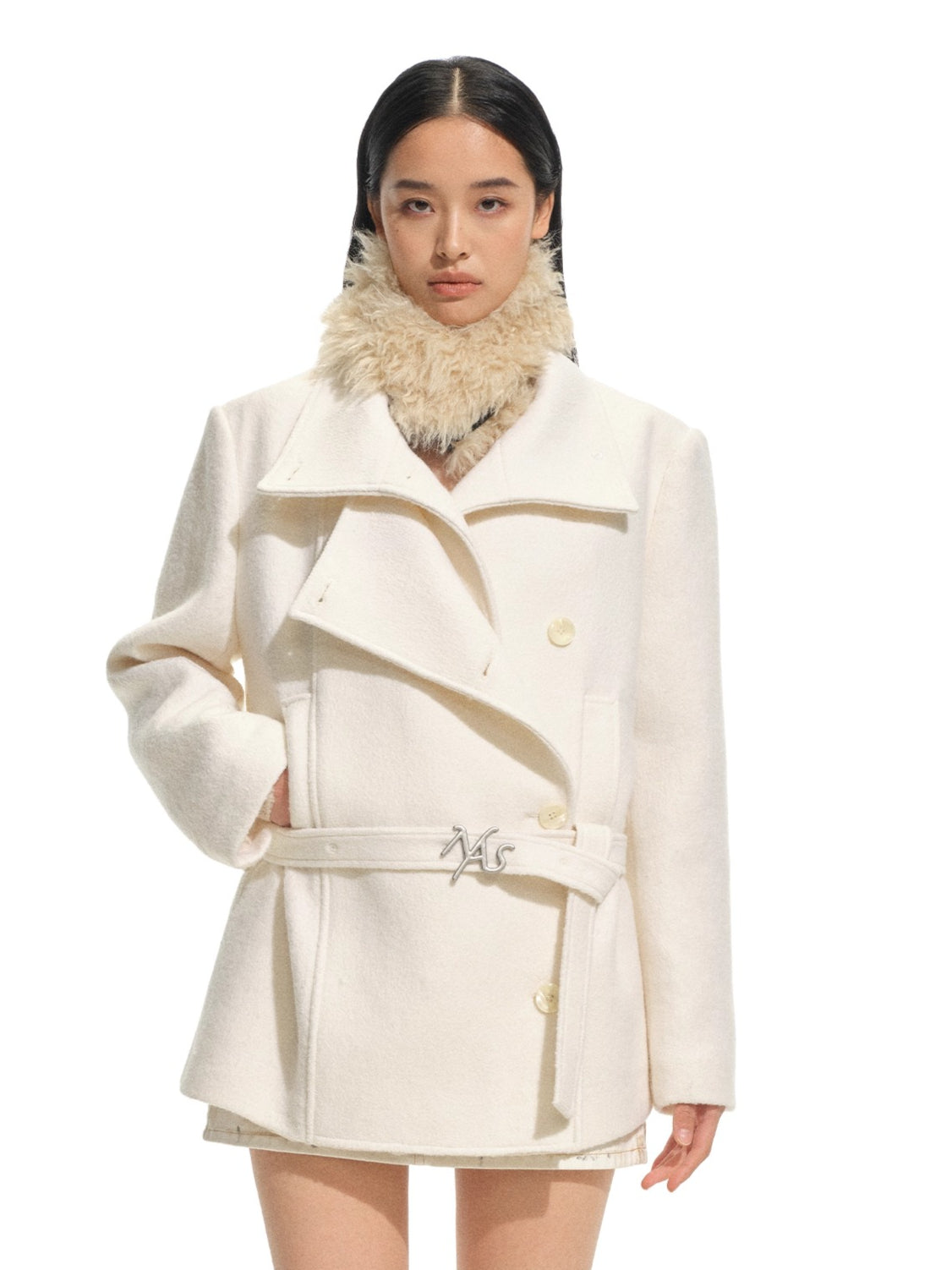 McKinley Wool-Blend Short Coat