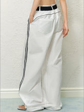 Lace Trim Pleated Wide-leg Pants - CHINASQUAD