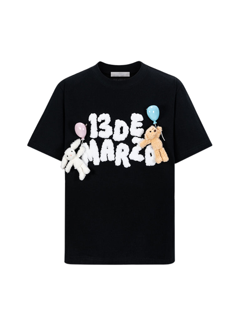 Balloon Doll Graphic Short-Sleeve T-Shirt - CHINASQUAD