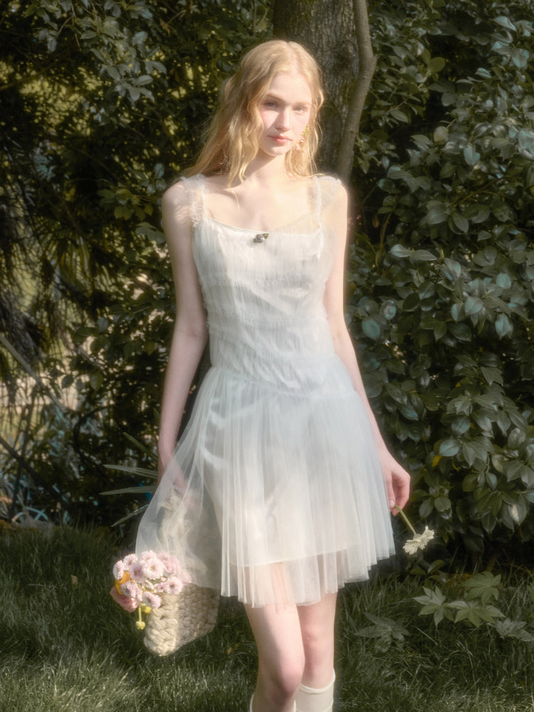 Soft Summer Lightweight Tulle Dress - CHINASQUAD