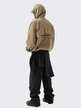 Vintage Plaid Casual Hoodie Jacket - CHINASQUAD