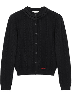 Cable Knit Cardigan - CHINASQUAD