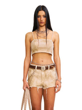 Rage Wild Denim Short Camisole Wild Brown - CHINASQUAD