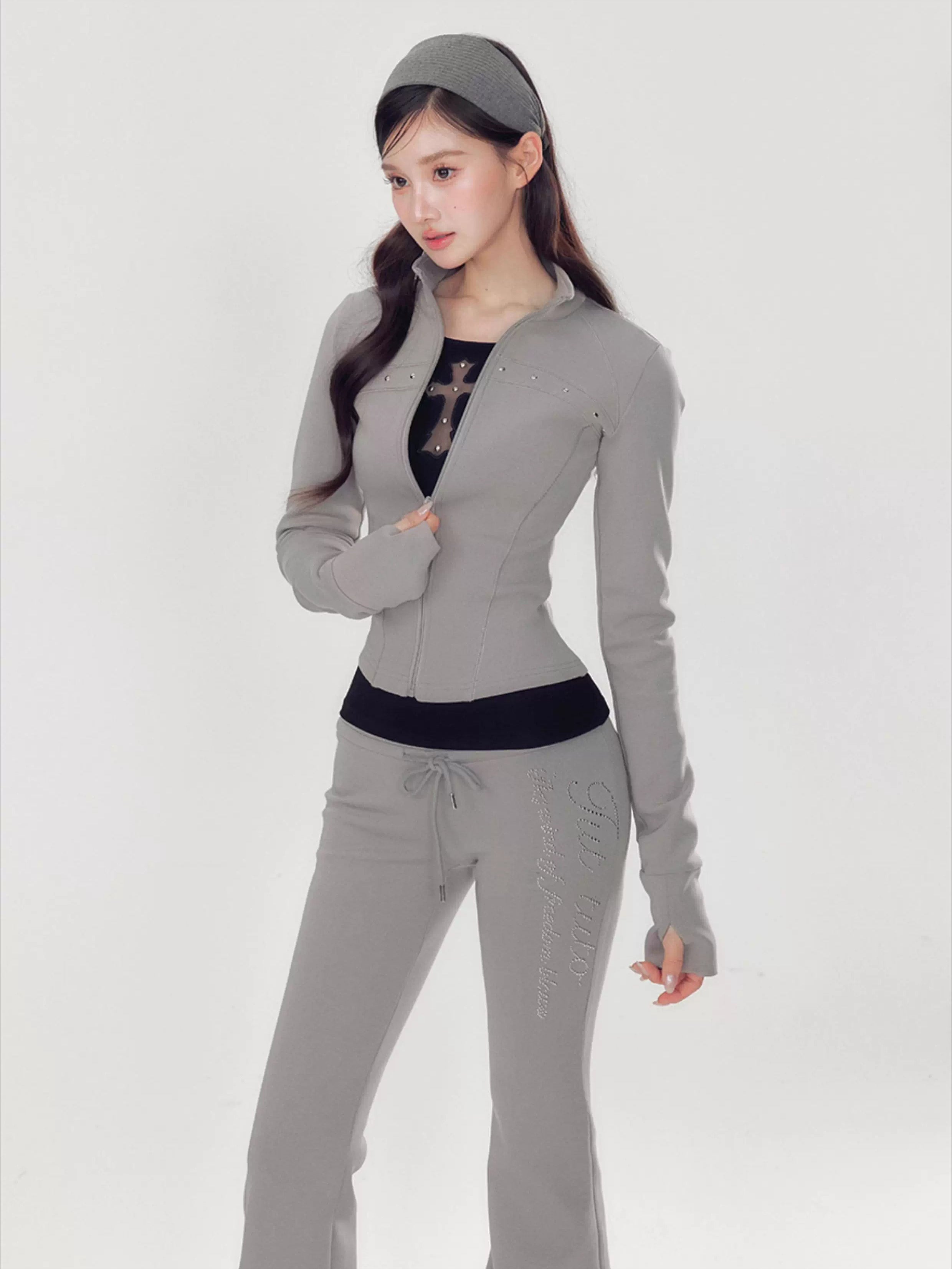 Pink Luxe Yoga Tracksuit Set