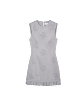 Sleeveless Rose Embroidered Mini Dress - CHINASQUAD