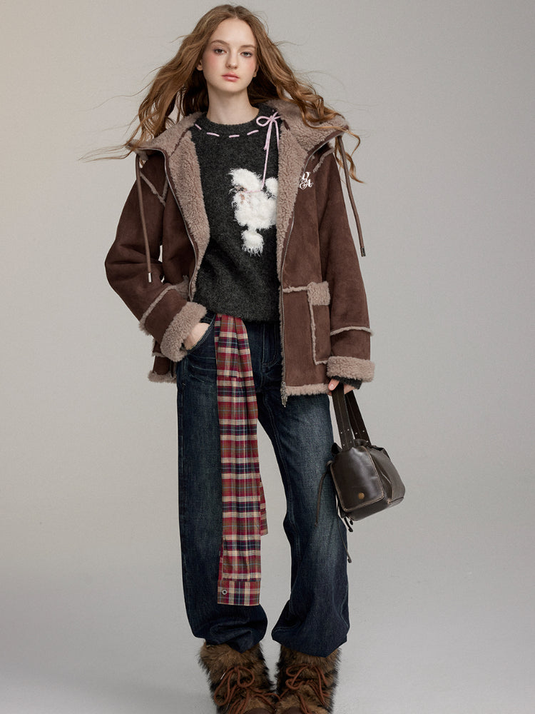 Thick Warm Faux Fur Hoodie Jacket - CHINASQUAD