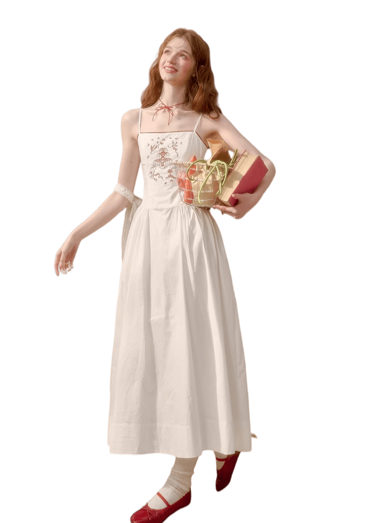 Soap Scent Cotton French White Dress