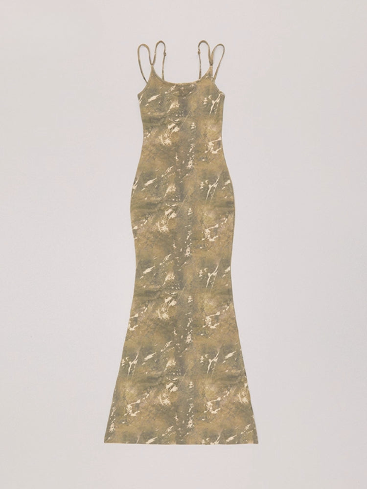 Wildworld Mermaid Knitted Silk Brace Dress - CHINASQUAD