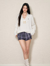 Casual Oversized Polo Wool Sweater - CHINASQUAD