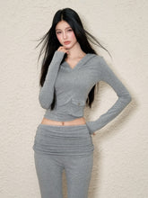 Pink & Black V-Neck Hoodie & Pants Set - CHINASQUAD