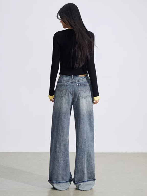 Contrast Layered Knit Slim Base Layer
