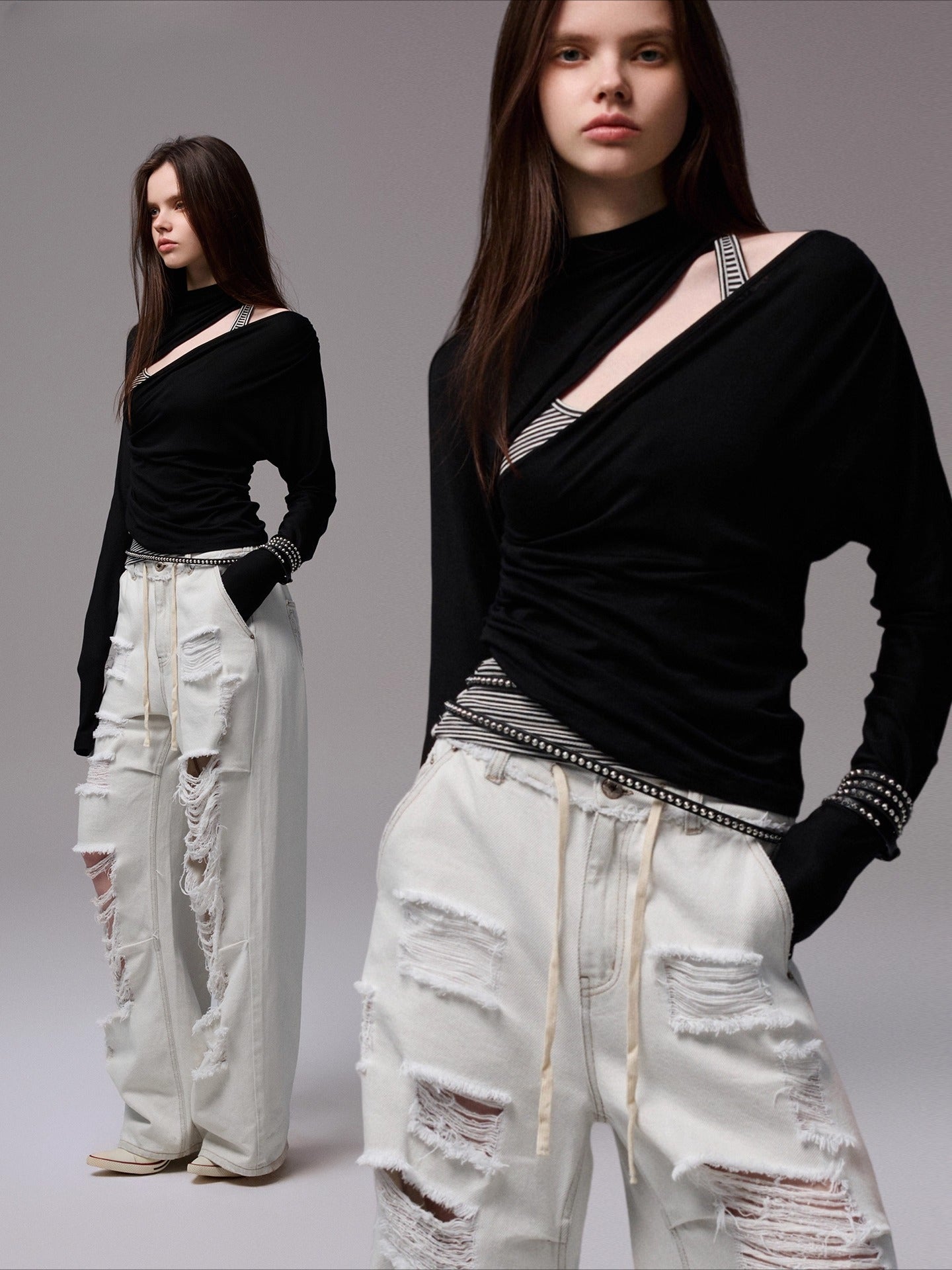 Tencel Wool Ruched T-Shirt - CHINASQUAD